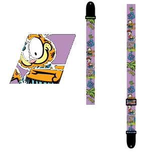 Perri's LPCPK-985 - Нейлоновый ремень (1.5") для укулеле (Garfield) купить в prostore.me