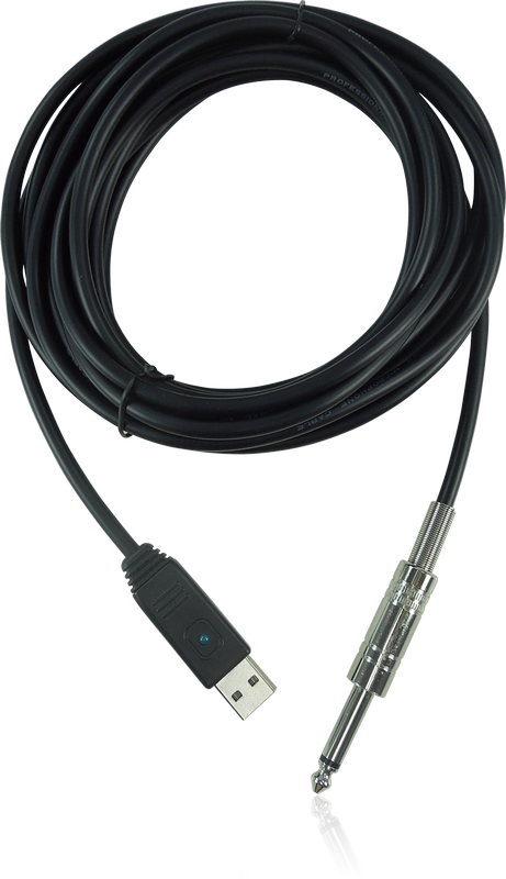 BEHRINGER GUITAR2USB - гитарный USB-аудиоинтерфейс (кабель), 44.1кГц и 48 кГц, длина 5 м. купить в prostore.me