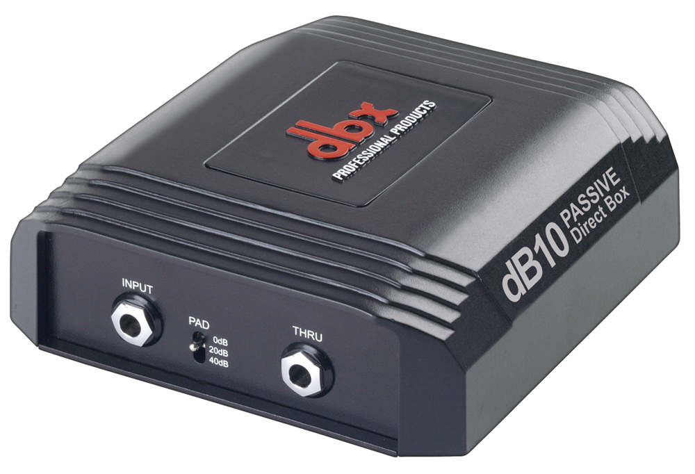 dbx dB10 - пассивный трансформаторный директбокс. Hi-Z 1/4" TS вход, параллельный купить в prostore.me