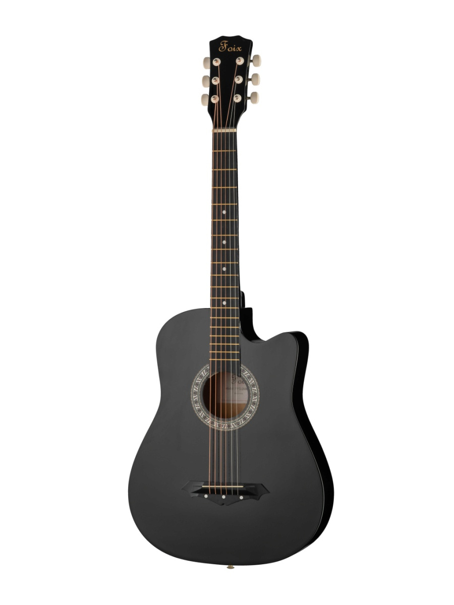 FFG-2038C-BK Акустическая гитара, черная, Foix купить в prostore.me