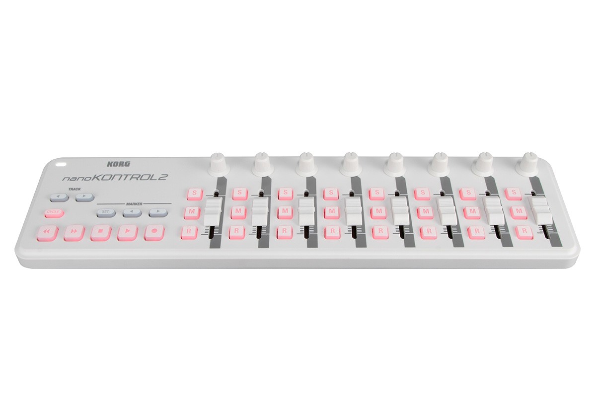 KORG NANOKONTROL2-WH портативный USB-MIDI-контроллер, 8 фейдеров, 8 регуляторов, 24 кнопки купить в prostore.me