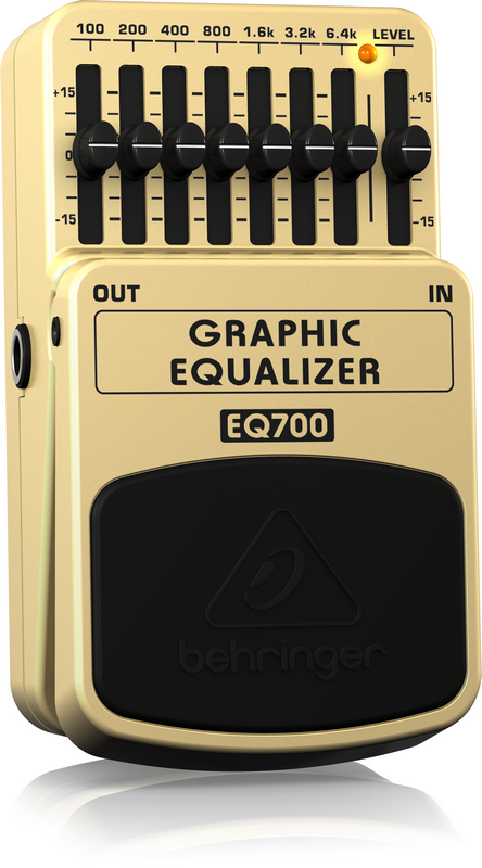 BEHRINGER EQ700 - 7-полосный графический эквалайзер для гитары или клавишных купить в prostore.me