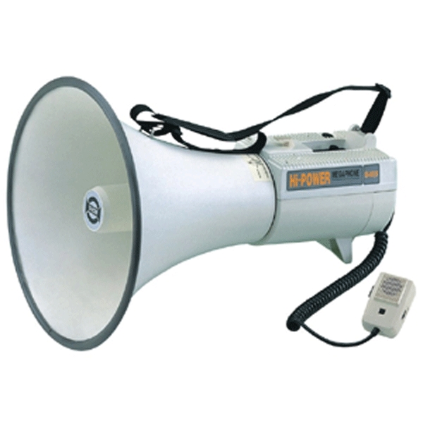 SHOW ER68 - Мегафон 45 Вт, 15 В, выносной микрофон, вх.AUX, вес 3,3 кг, алюминий купить в prostore.me