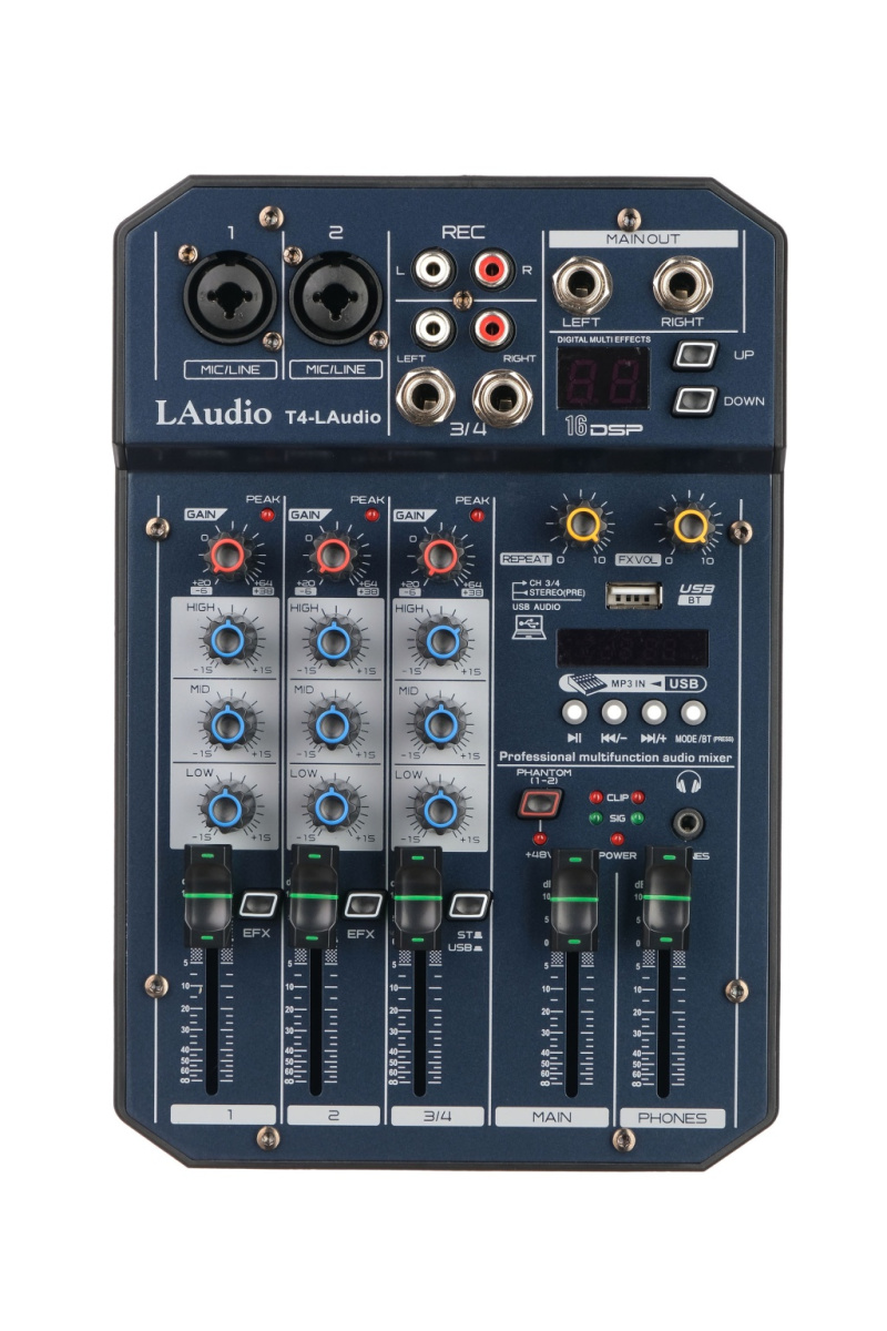 T4-LAudio Микшерный пульт, 4 канала, LAudio купить в prostore.me