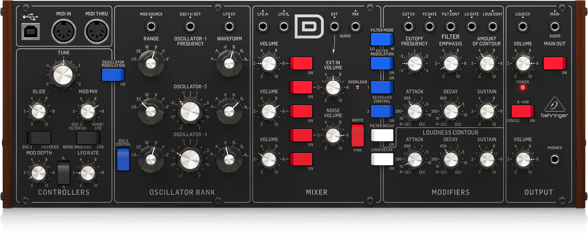 картинка BEHRINGER MODEL D - аналоговый монофонический синтезатор от магазина prostore.me