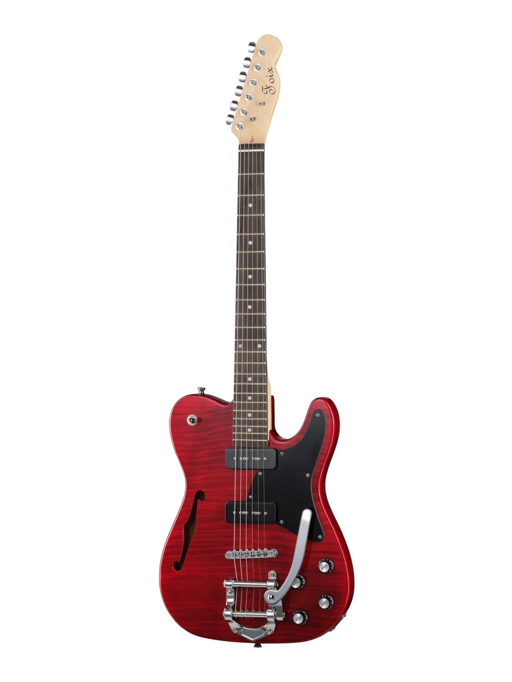 картинка FEG/FEG-KG-07-RED Электрогитара, красная, Foix от магазина prostore.me