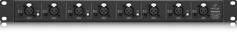 Behringer MS8000 рэковый 8-канальный микрофонный сплиттер купить в prostore.me