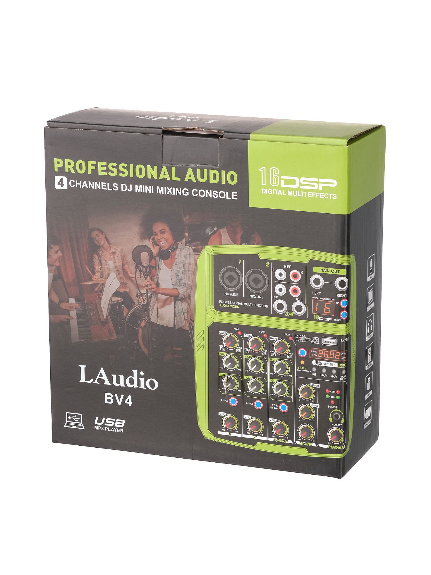 BV4 Микшерный пульт, 4 канала, LAudio купить в prostore.me