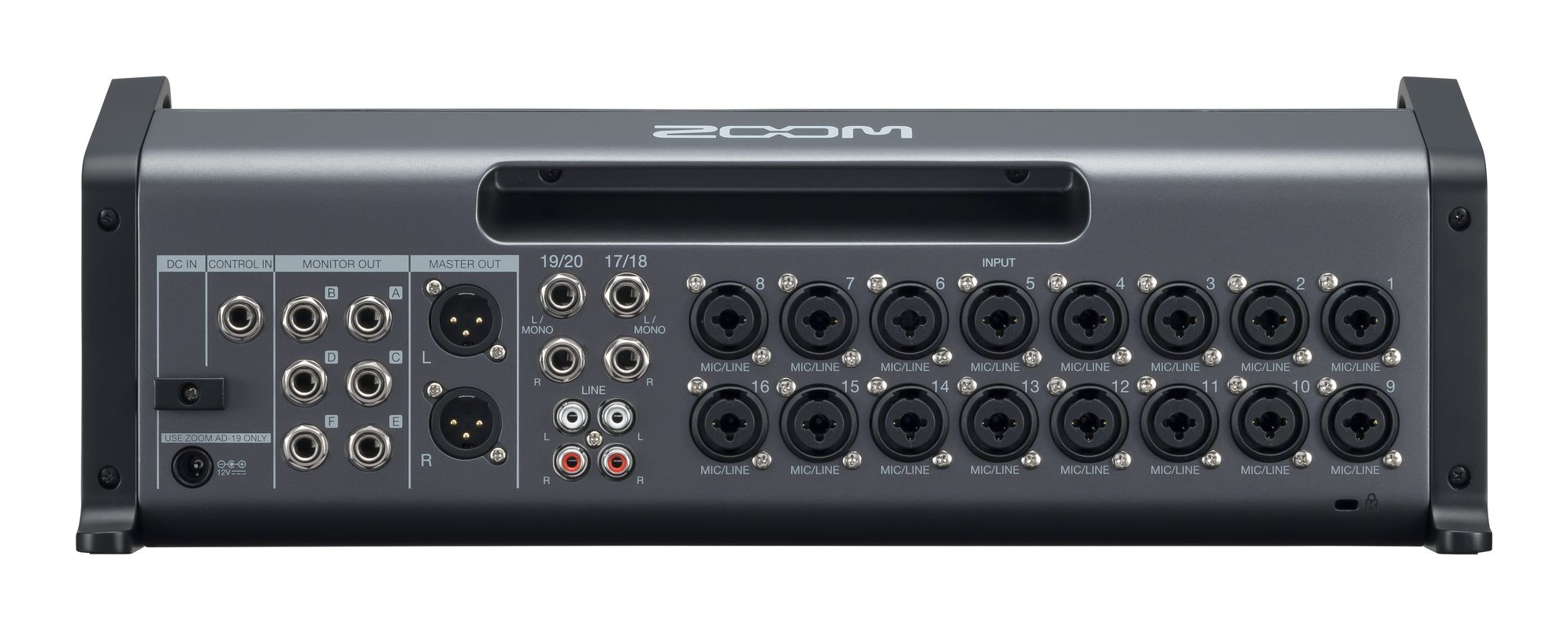Zoom LiveTrak L-20R микшерная консоль, 20 дискретных аудиоканалов, рековое исполнение. купить в prostore.me