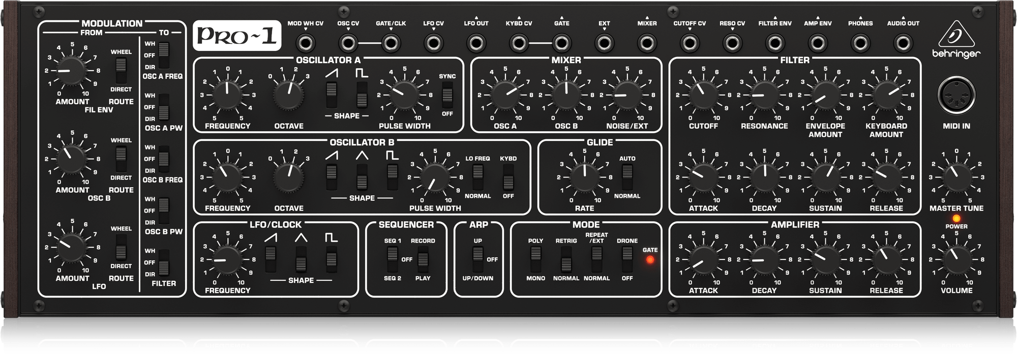 BEHRINGER PRO-1 - звуковой модуль, аналоговый синтезатор купить в prostore.me