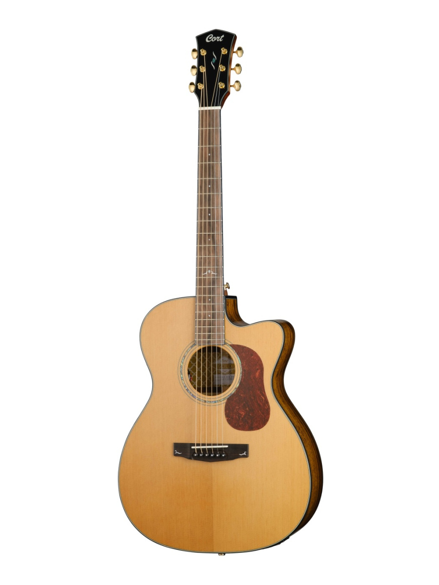 Gold-OC6-Bocote-WCASE-NAT Gold Series Электро-акустическая гитара, цвет натуральный, с чехлом, Cort купить в prostore.me