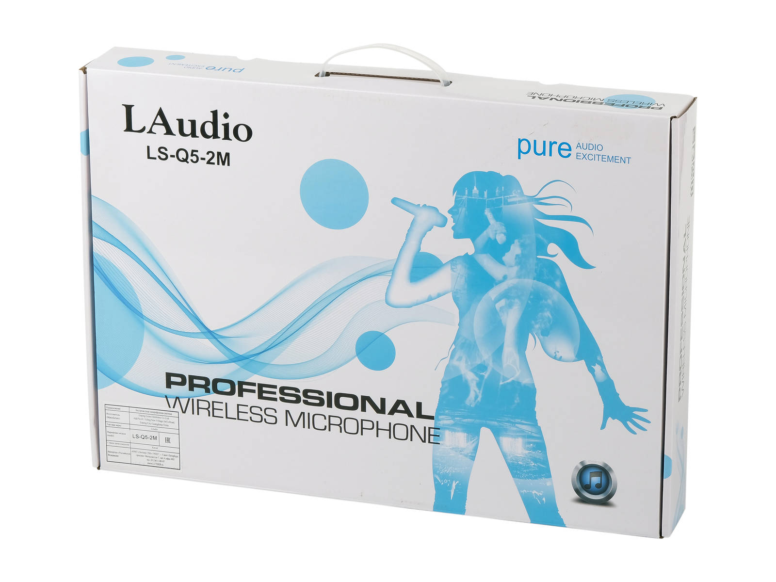 LAudio LS-Q5-2M Двухканальная вокальная радиосистема, 2 ручных передатчика. купить в prostore.me