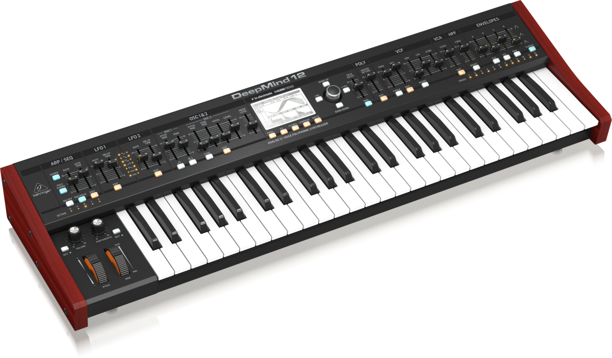 BEHRINGER DEEPMIND 12 - аналоговый синтезатор, 49 кл., 12-гол. полифония, Wi-Fi