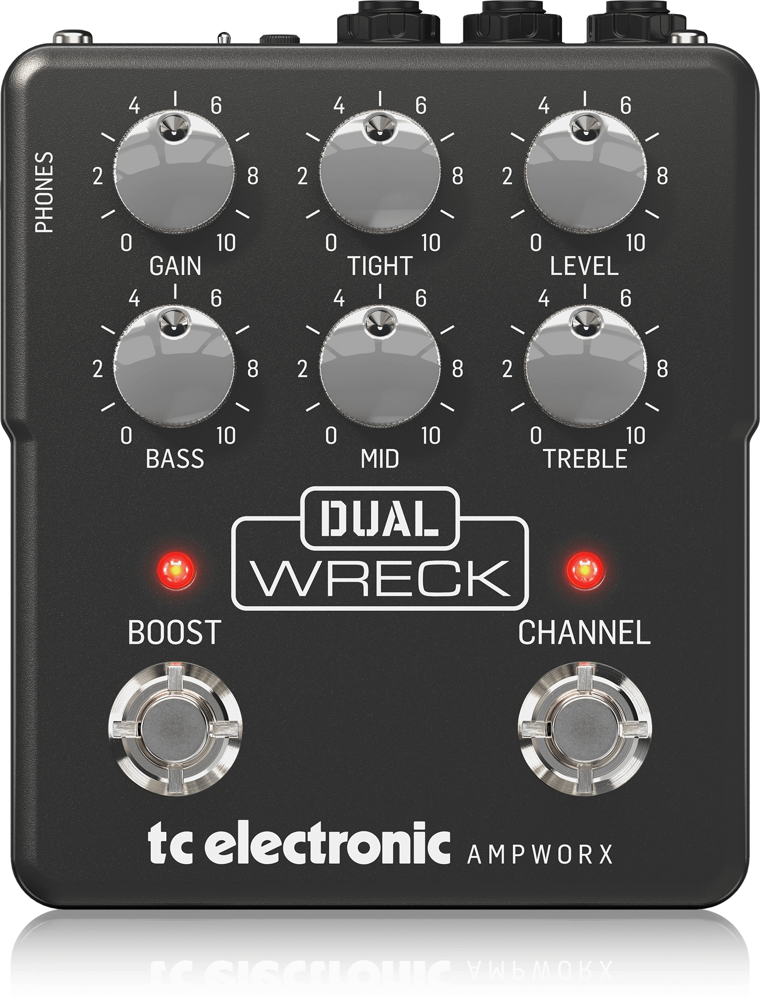картинка TC ELECTRONIC DUAL WRECK PREAMP - двухканальный гитарный предусилитель, педаль от магазина prostore.me