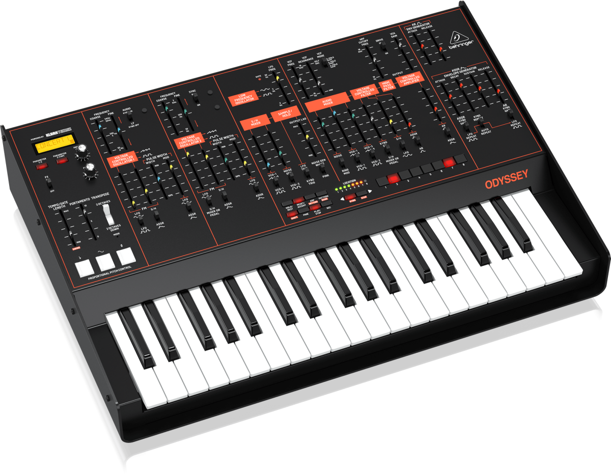 BEHRINGER ODYSSEY - аналоговый дуофонический синтезатор, 37 клавиш купить в prostore.me