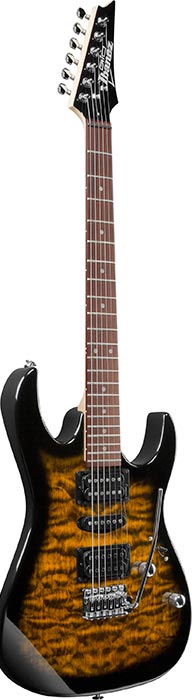 IBANEZ GRX70QA-SB электрогитара, 6 струн, цвет - санбёрст купить в prostore.me