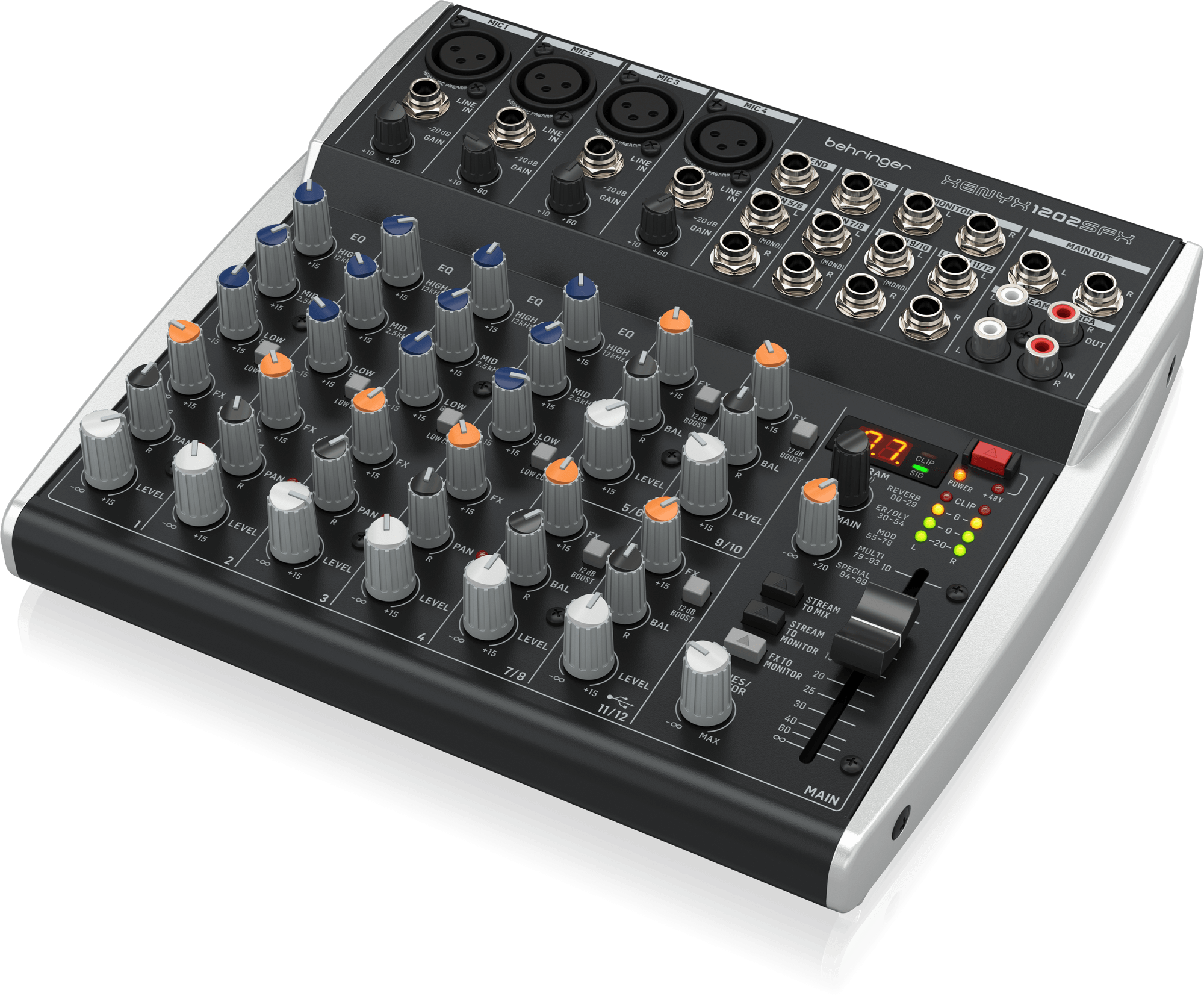 картинка Behringer XENYX 1202SFX аналоговый микшер, 12 каналов. от магазина prostore.me