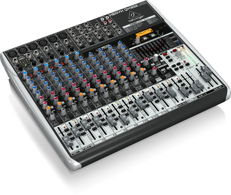 BEHRINGER QX1832USB - микшер, 18 каналов, USB/аудио интерфейс, мик предусил и компр, 9 EQ, Multi FX купить в prostore.me
