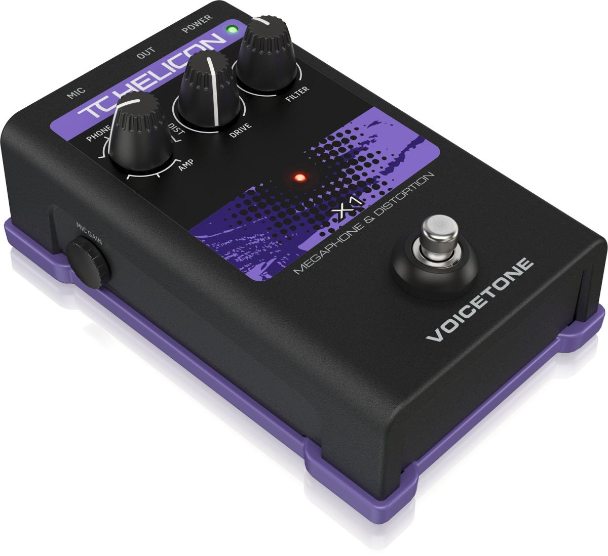 TC HELICON VOICETONE X1 - вокальная педаль эффекта искажения и фильтрации