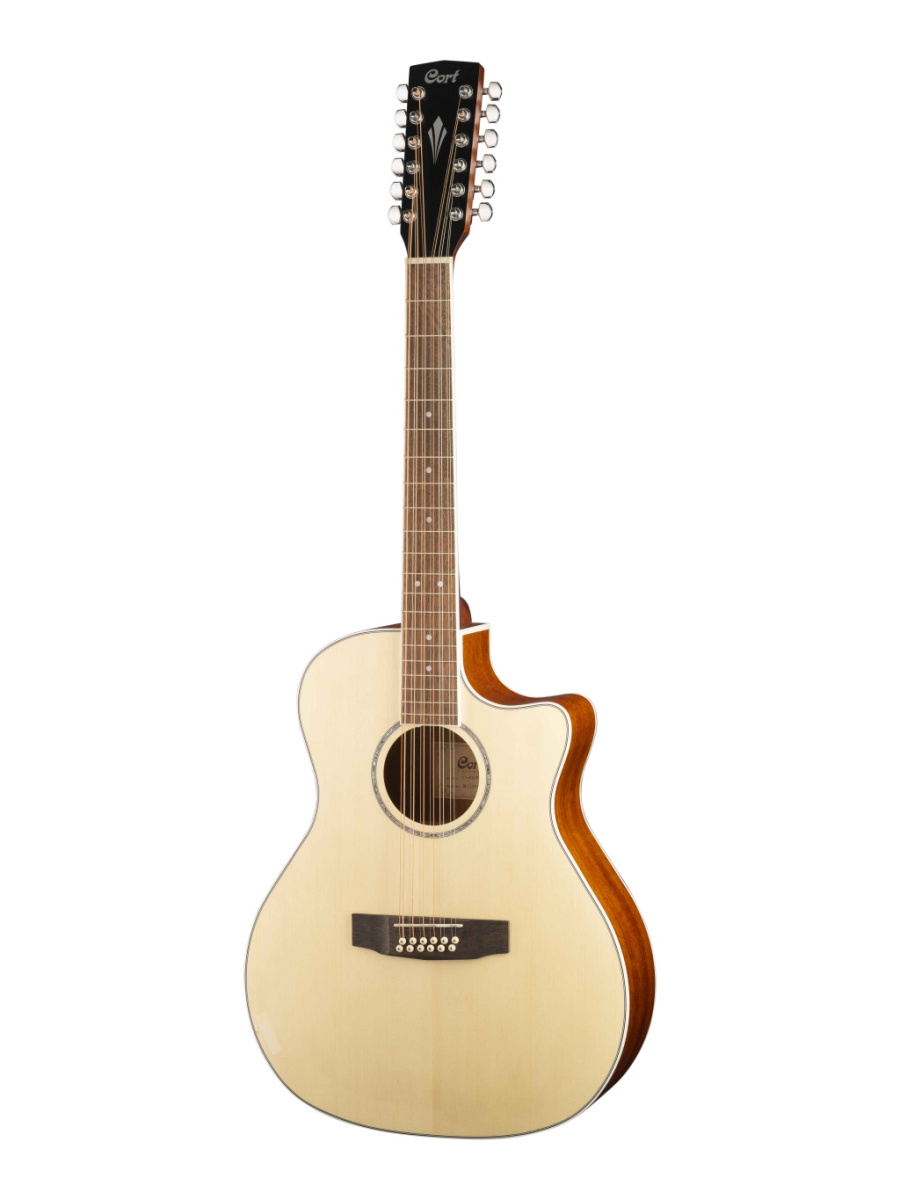 GA-MEDX-12-OP Grand Regal Series Электро-акустическая гитара 12-струнная, с вырезом, Cort купить в prostore.me