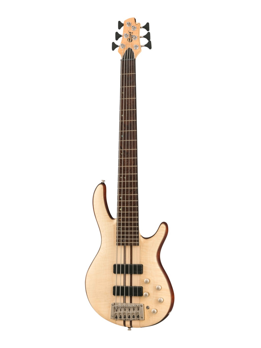 A6-Plus-FMMH-WBAG-OPN Artisan Series Бас-гитара 6-струнная, цвет натуральный, с чехлом, Cort купить в prostore.me
