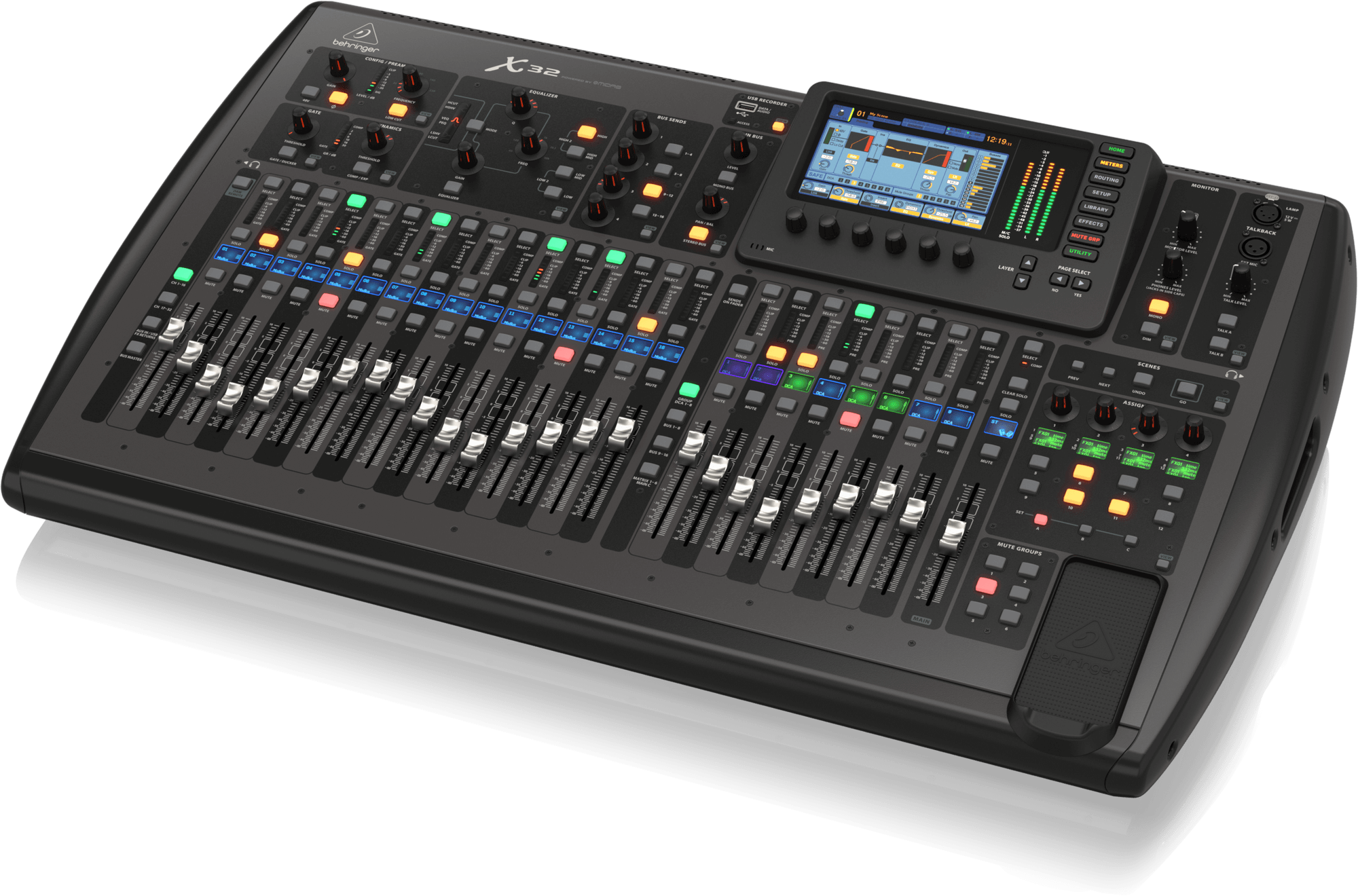 BEHRINGER X32 - цифровой микшер, 32 входа,16 шин, 6 mute групп, 8 DCA групп купить в prostore.me