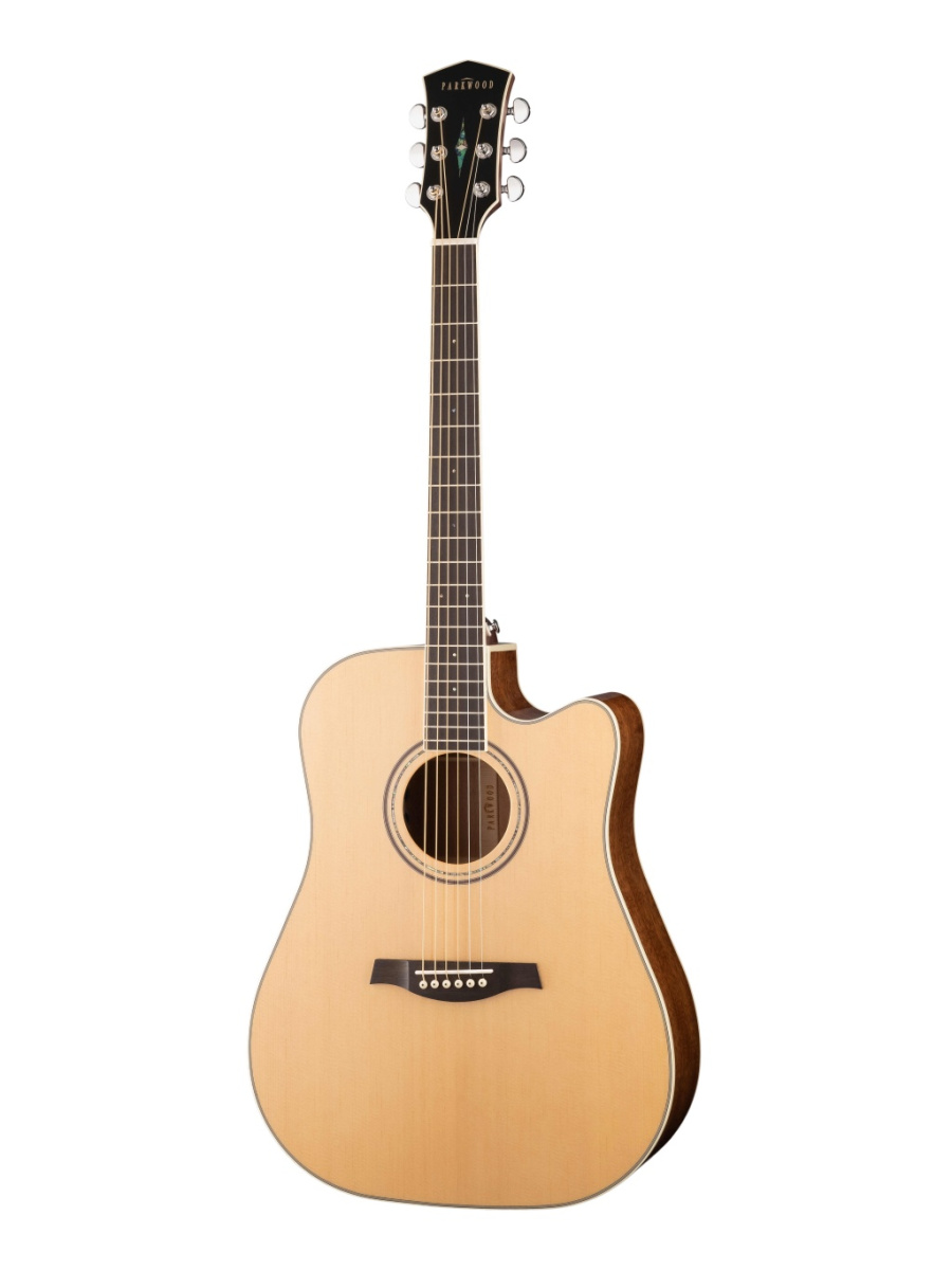 S66 Электро-акустическая гитара, дредноут с вырезом, с чехлом, Parkwood купить в prostore.me