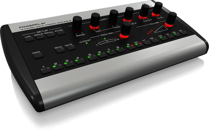 картинка Behringer P16-M Система мониторинга Powerplay. Цифровой стерео микшер, 16 каналов ULTRANET. от магазина prostore.me