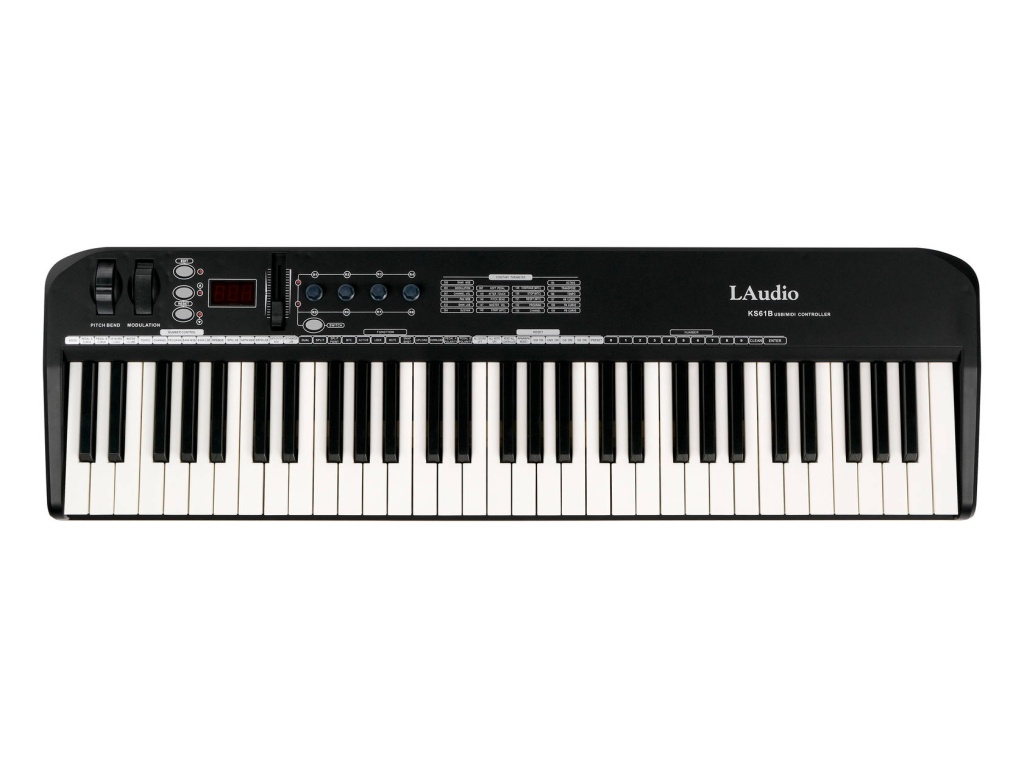 картинка KS61B MIDI-контроллер, 61 клавиша, LAudio от магазина prostore.me