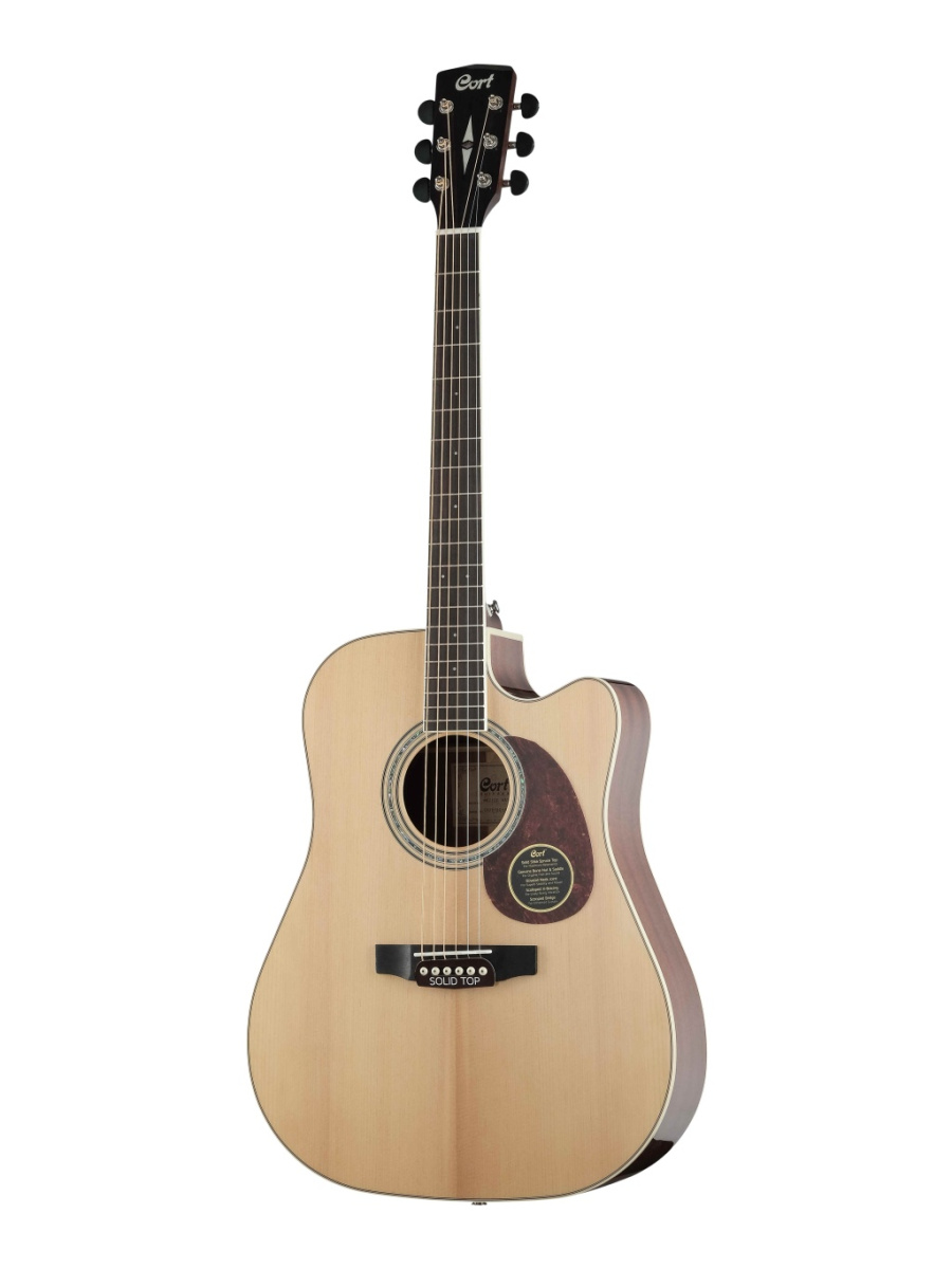 MR710F-NAT MR Series Электро-акустическая гитара, с вырезом, цвет натуральный глянцевый, Cort купить в prostore.me