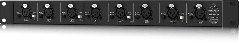 Behringer MS8000 рэковый 8-канальный микрофонный сплиттер купить в prostore.me