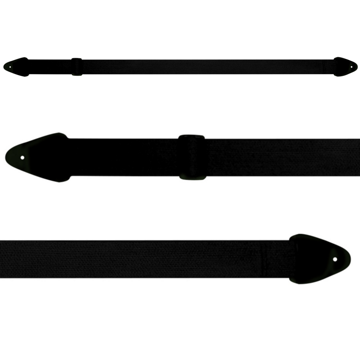 Perri's NWS20-98 w/o logo - Нейлоновый ремень (2") для гитары (чёрный) без логотипа купить в prostore.me