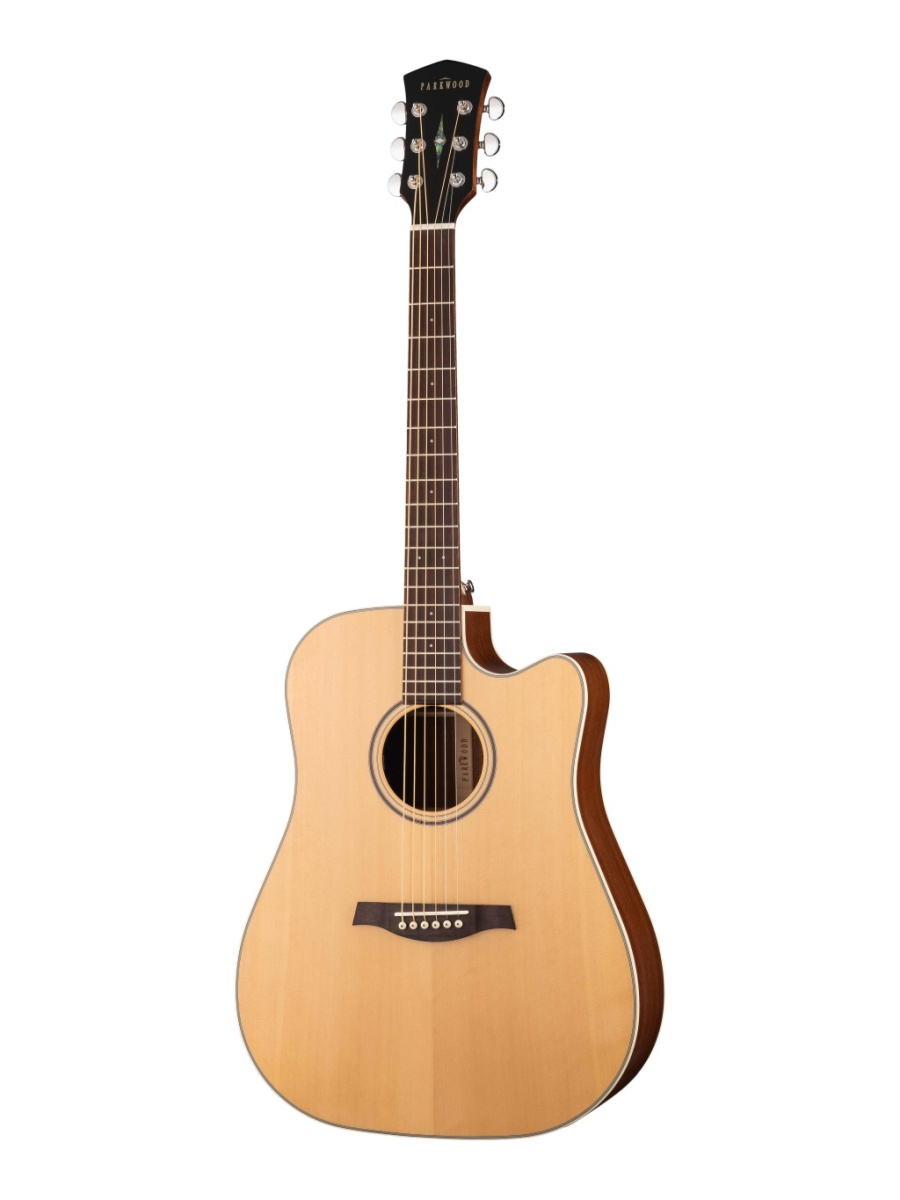 S26-GT Электро-акустическая гитара, дредноут с вырезом, с чехлом, глянец, Parkwood купить в prostore.me