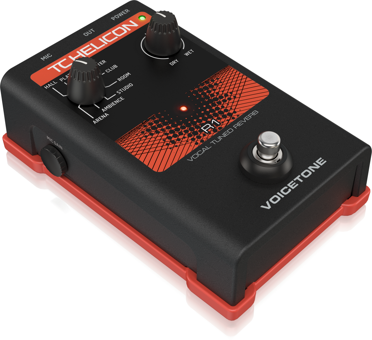 TC HELICON VOICETONE R1 - вокальная педаль эффекта реверберации купить в prostore.me