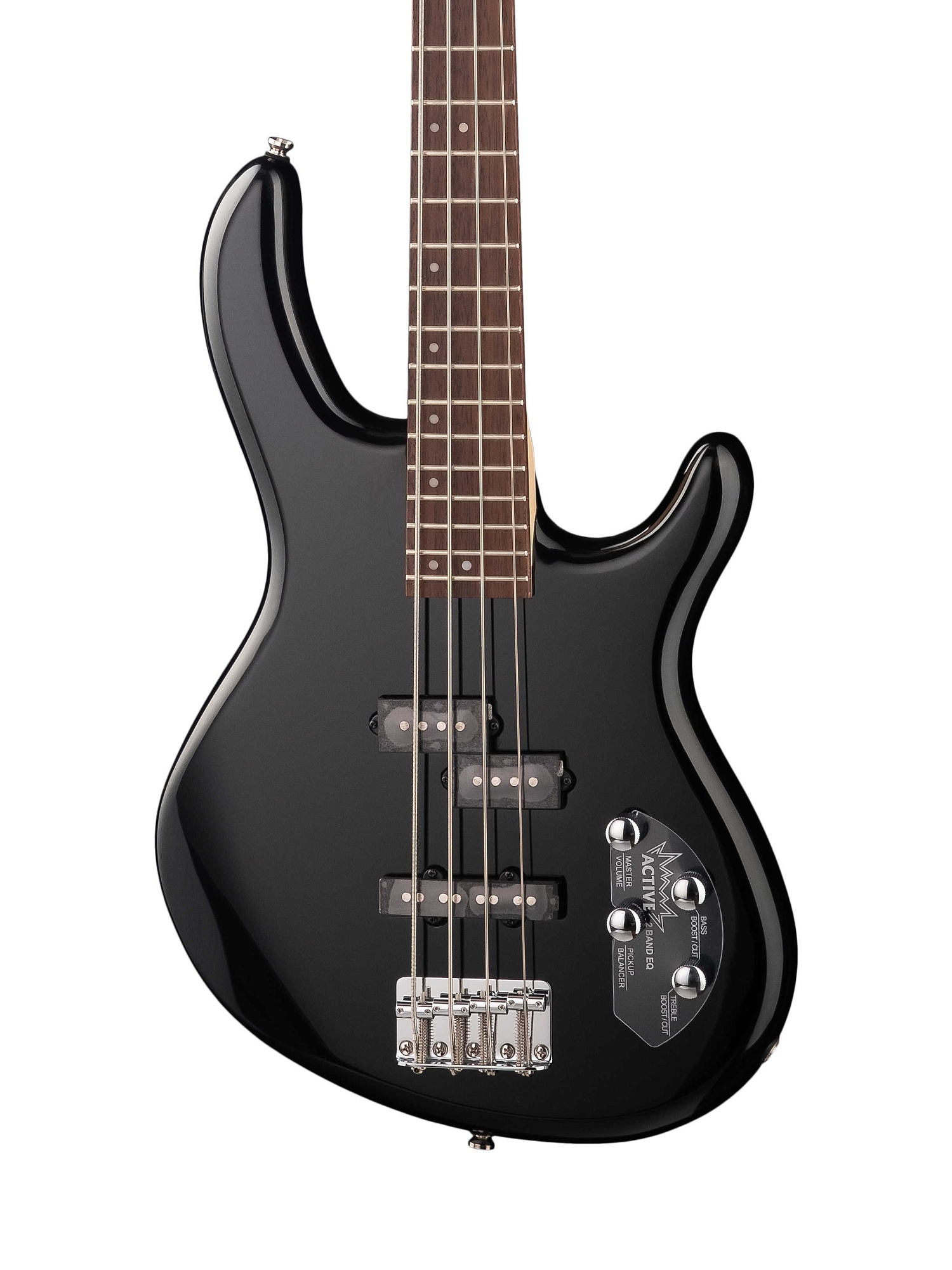 картинка Action-Bass-Plus-BK Action Series Бас-гитара, черная, Cort от магазина prostore.me