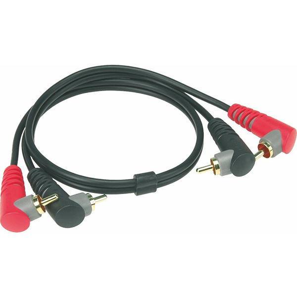 картинка AT-CCA0300 Кабель акустический 2хRCA, 3м, угловой, Klotz от магазина prostore.me