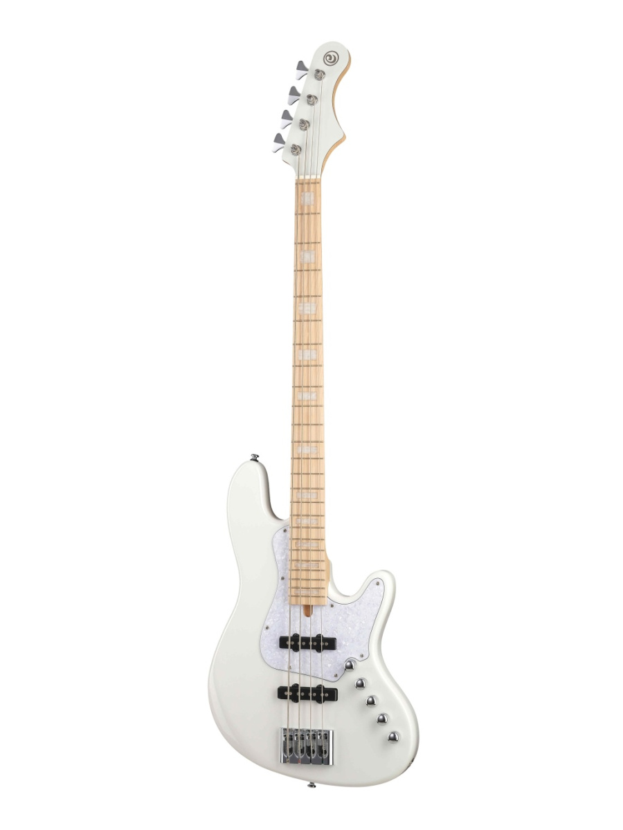 NJS4-WHT Elrick NJS Series Бас-гитара, белая, с чехлом, Cort купить в prostore.me