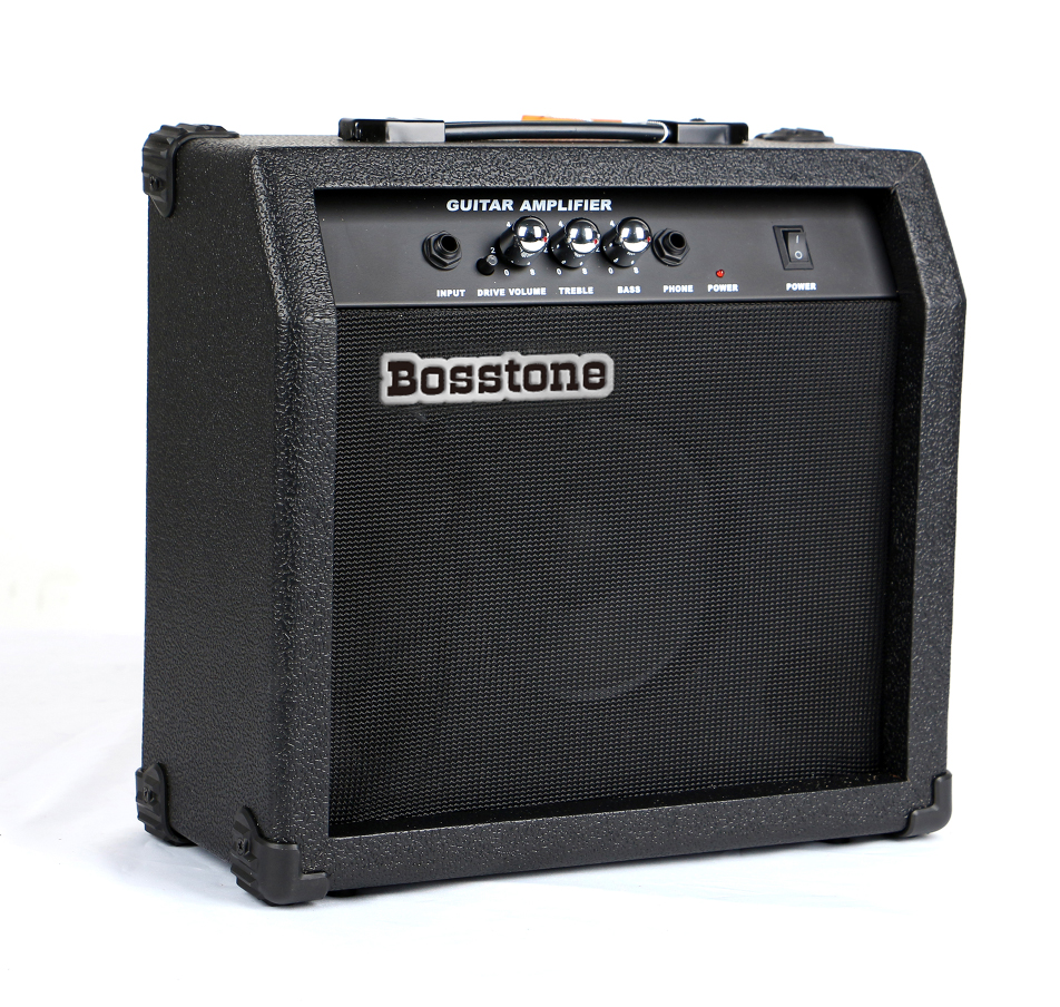 Bosstone GA-15W Black Гитарный усилитель: Мощность - 15 Ватт, Динамик 6.5". Чувствительность: 70 дБ купить в prostore.me
