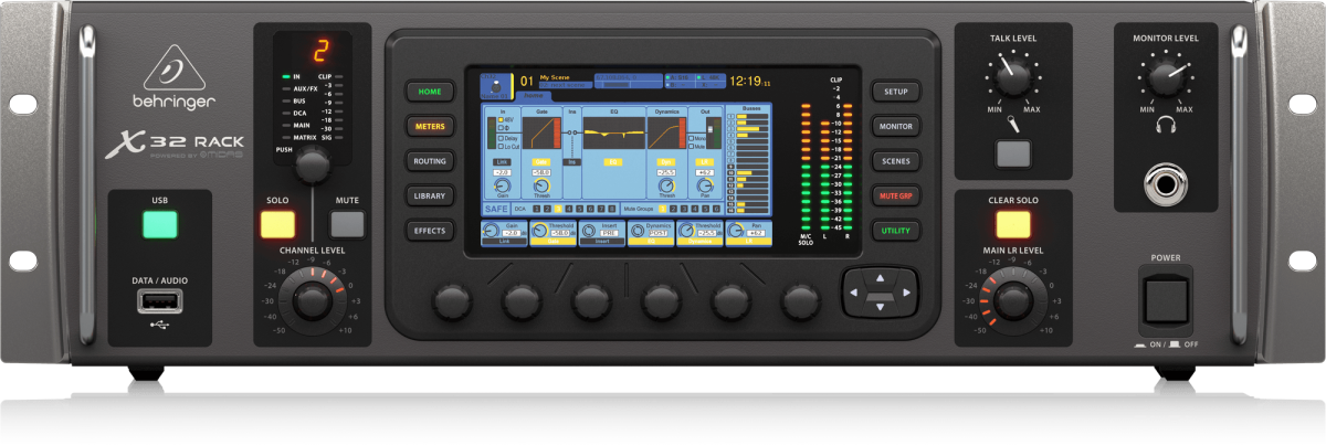 BEHRINGER X32 RACK - цифровой микшер, 16 входов, 8вых 25 шин, 8 стрео FX слотов купить в prostore.me