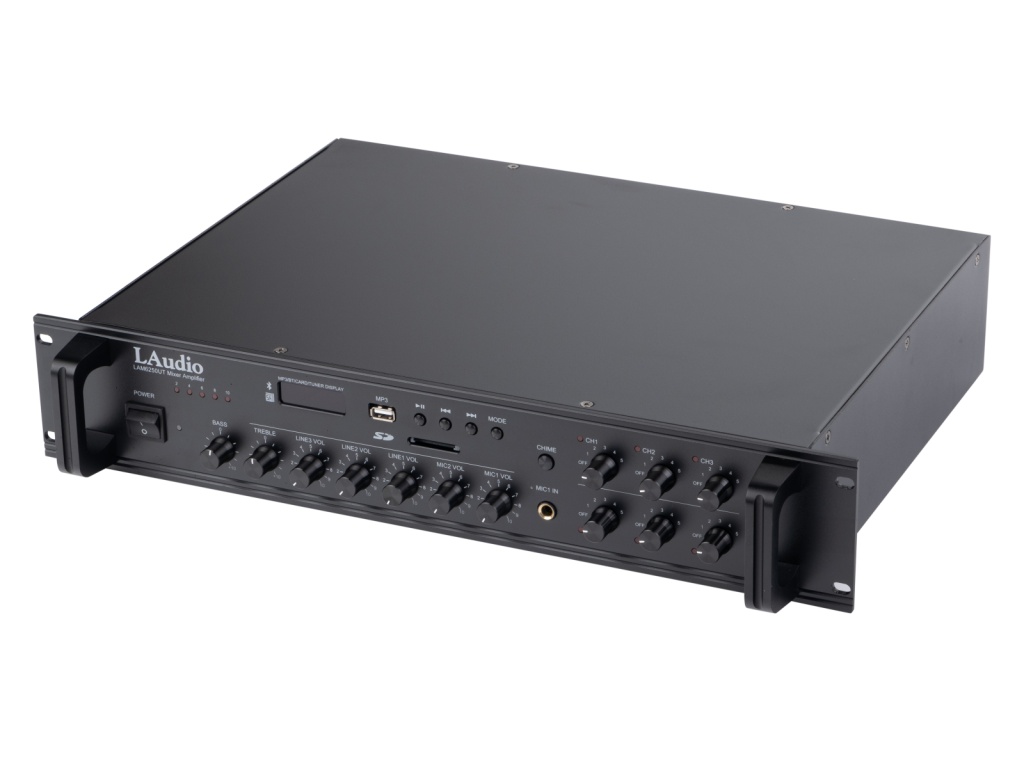 картинка LAM6250UT Усилитель мощности трансляционный, 250Вт, 6 зон, LAudio от магазина prostore.me