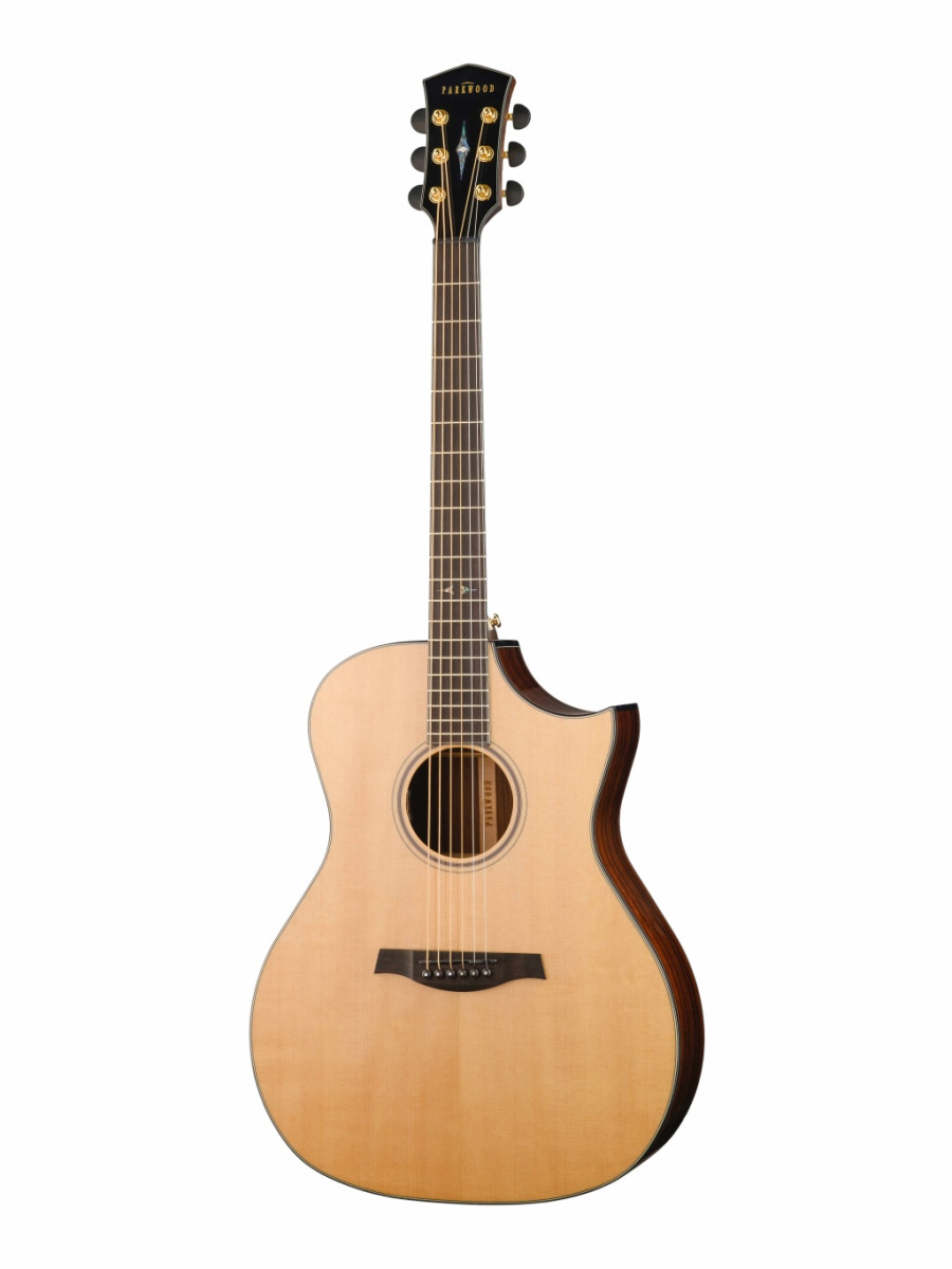 GA48-NAT Электро-акустическая гитара, цвет натуральный, с чехлом, Parkwood купить в prostore.me