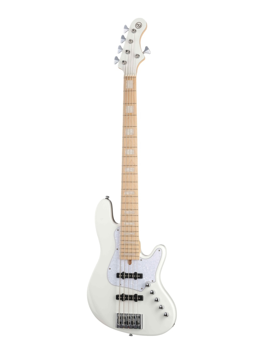 NJS5-WHT Elrick NJS Series Бас-гитара 5-струнная, белая, с чехлом, Cort купить в prostore.me