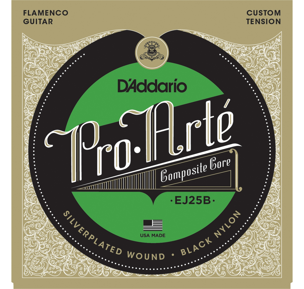 D'Addario EJ25B Flamenco- струны для кл. гитары (три первые струны - black) купить в prostore.me