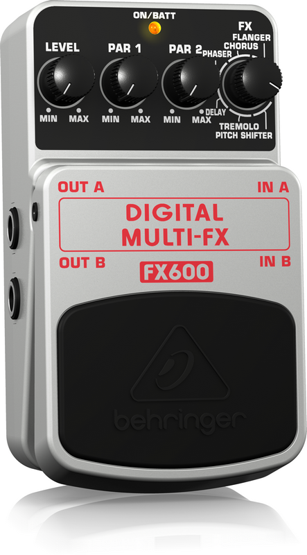 BEHRINGER FX600 - педаль цифровых стерео мультиэффектов ( фленджер, хорус, фейзер и т.п.)