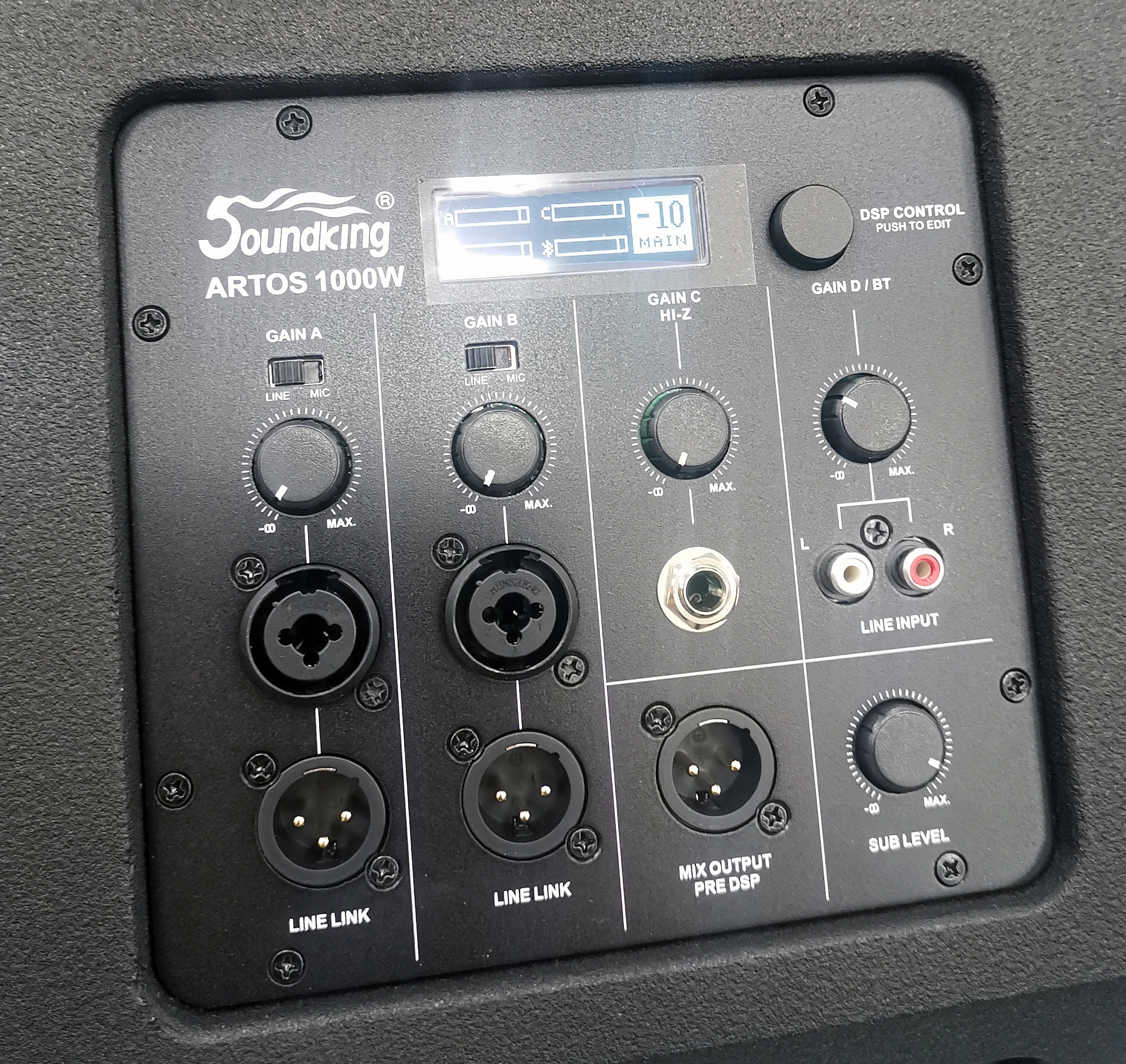 картинка ARTOS-1000 Акустическая система (звуковая колонна, сабвуфер с микшером), 2 коробки, Soundking от магазина prostore.me