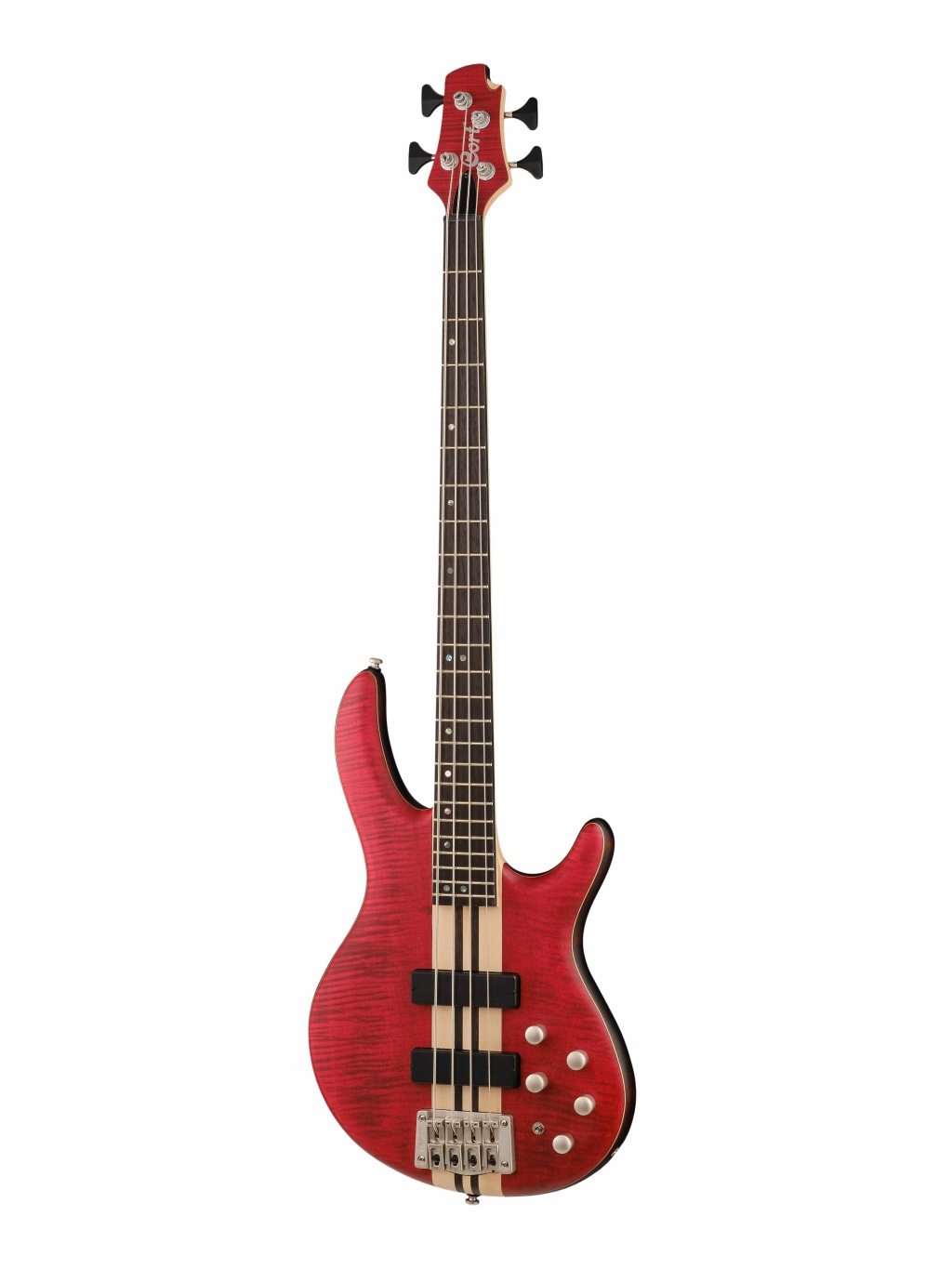 A4-Plus-FMMH-OPBC Artisan Series Бас-гитара, красная, Cort купить в prostore.me