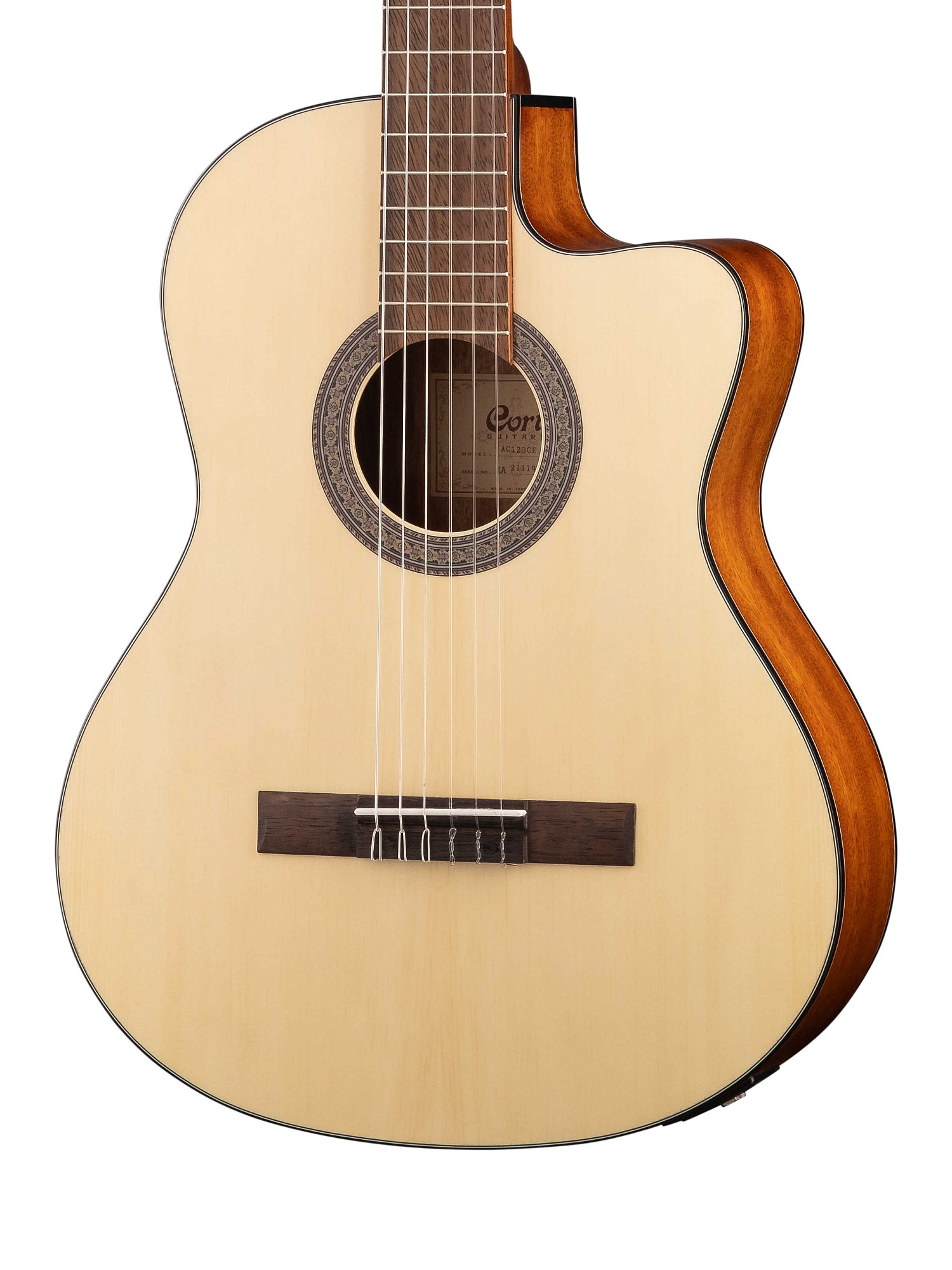 Cort AC120CE-OP Classic Series Классическая гитара со звукоснимателем, с вырезом. купить в prostore.me