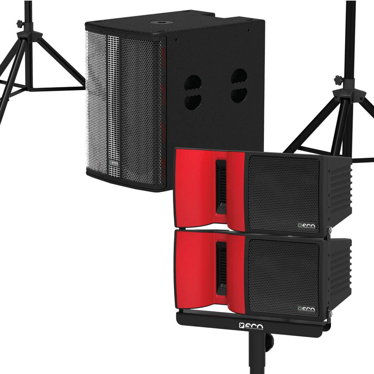 ECO FLAMENCO set Звукоусилительный комплект в составе: 4 широкополосные системы, 1 сабвуфер купить в prostore.me