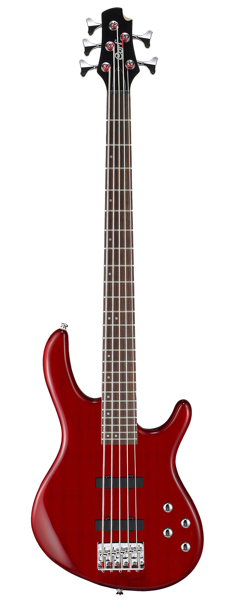 Action-Bass-V-Plus-TR Action Series Бас-гитара 5-струнная, красная, Cort купить в prostore.me