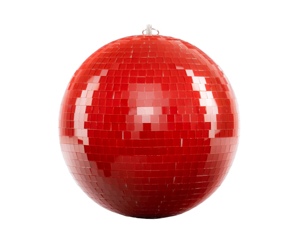 картинка WS-MB25RED Зеркальный шар, 25см, красный, LAudio от магазина prostore.me